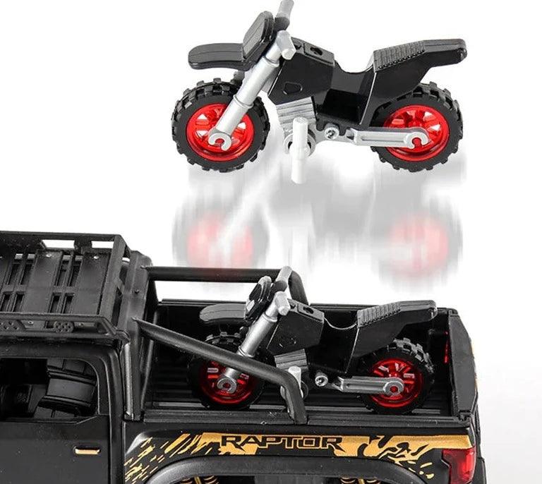 RAPTOR Técnico Diecast Alloy Car Model, Veículo Off-Road, Brinquedos para Meninos, Presente de Aniversário, Coleção Infantil - dk digital