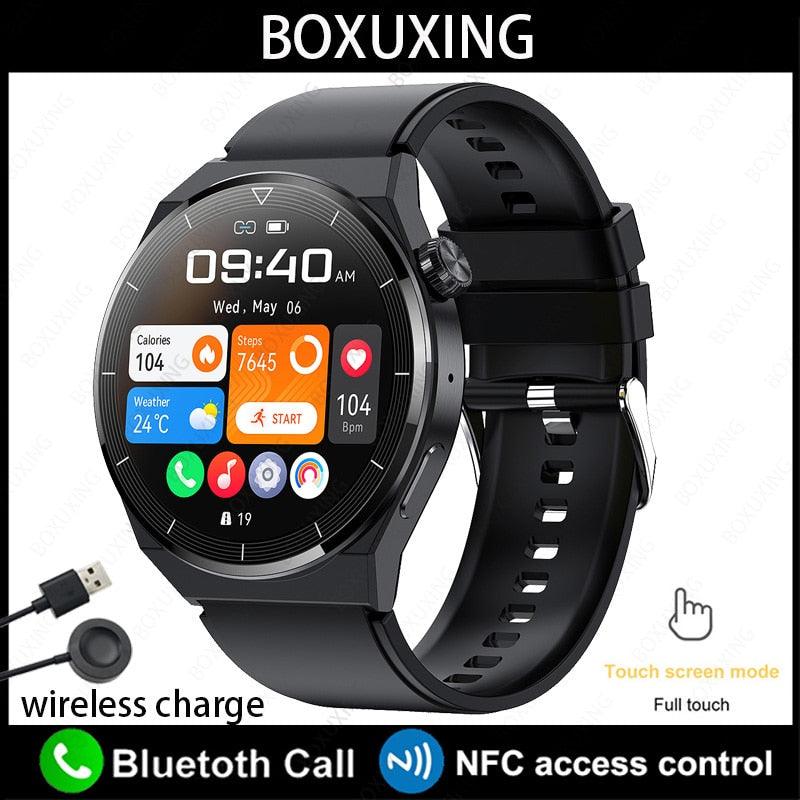 GT3 Pro Smartwatch à prova d'água para homens, tela HD, freqüência cardíaca, chamada Bluetooth, Huawei, Xiaomi, NFC, IP68, 390x390, 2023 - dk digital