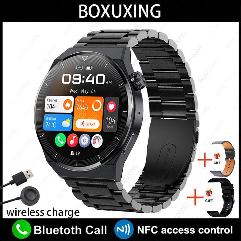 GT3 Pro Smartwatch à prova d'água para homens, tela HD, freqüência cardíaca, chamada Bluetooth, Huawei, Xiaomi, NFC, IP68, 390x390, 2023 - dk digital