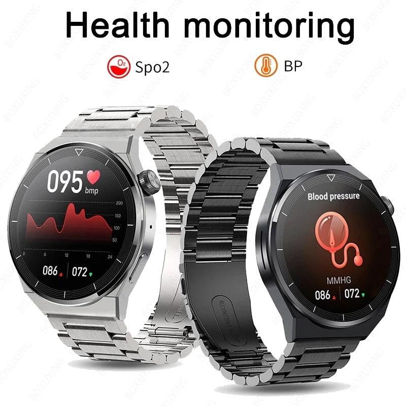 GT3 Pro Smartwatch à prova d'água para homens, tela HD, freqüência cardíaca, chamada Bluetooth, Huawei, Xiaomi, NFC, IP68, 390x390, 2023 - dk digital