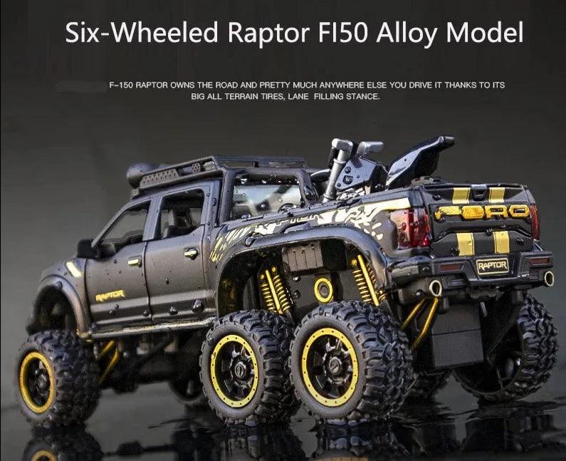 RAPTOR Técnico Diecast Alloy Car Model, Veículo Off-Road, Brinquedos para Meninos, Presente de Aniversário, Coleção Infantil - dk digital