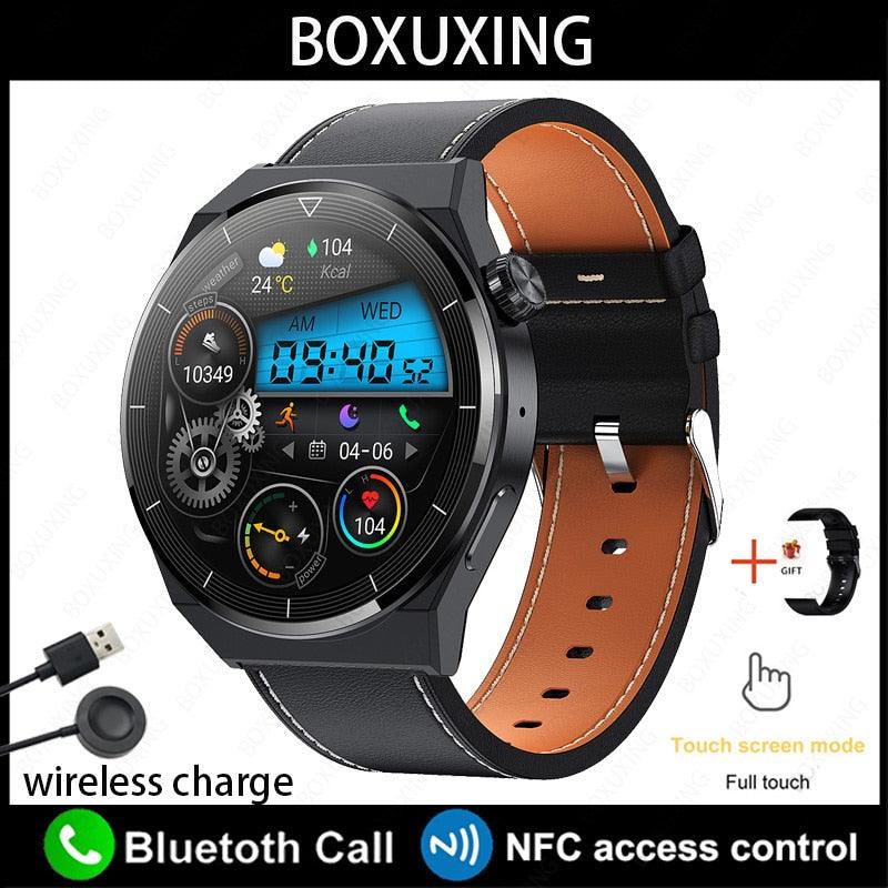 GT3 Pro Smartwatch à prova d'água para homens, tela HD, freqüência cardíaca, chamada Bluetooth, Huawei, Xiaomi, NFC, IP68, 390x390, 2023 - dk digital