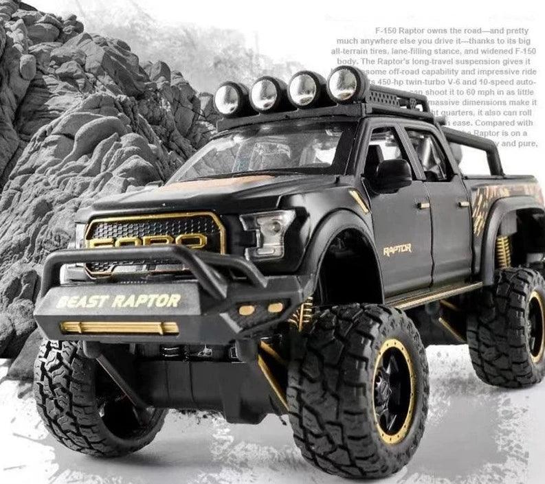 RAPTOR Técnico Diecast Alloy Car Model, Veículo Off-Road, Brinquedos para Meninos, Presente de Aniversário, Coleção Infantil - dk digital